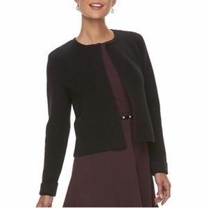 Elle Textured Open-Front Cardigan